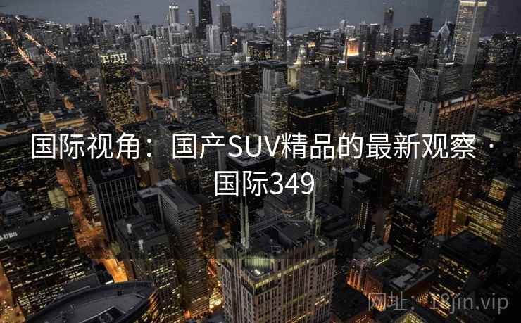 国际视角：国产SUV精品的最新观察 · 国际349  第1张